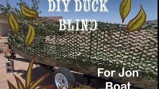 Cheap but effective DIY Duck Blind for your Jon Boat!