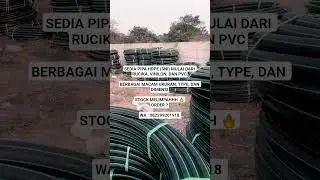 #pipahdpe #rucika #vinilon #jualpipa #pipasni #fitting #pipe #industrial #airbersih #pdam #hdpe