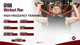 GYM WORKOUT PLAN | PUSH PULL ROUTINE | HIGH-FREQUENCY TRAINING