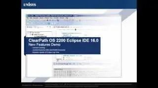 OS 2200 IDE for Eclipse New Features: Element Cache, Content Assist, Log View