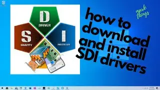 how to download and install SDI drivers (step by step)