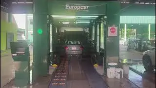 Spain Europcar car washing tunnel