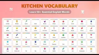 Kitchen Vocabulary in English | English Vocabulary - List of Essential Kitchen Items