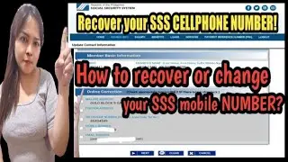 How to recover your SSS CELLPHONE NUMBER?