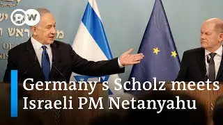 German Chancellor urges Israel's Netanyahu for hostage deal, two-state solution | DW News