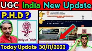 UGC news today | UGC notice today | ugc new update | ugc new guidelines for assistant professor 2022