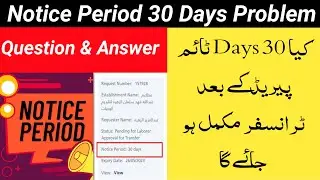Notice Period Transfer Problem | Qiwa Time Period  Questions & Answer | All in one tech KSA