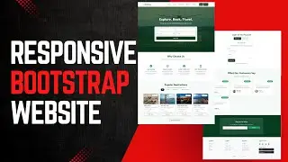 Responsive Ticket Booking System Website using HTML, CSS, JavaScript, and Bootstrap | Part 4