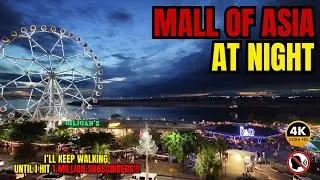 This Is Mall of Asia at Night &mdash; Seaside Walk & Rides | 4K Philippines Walk Tour