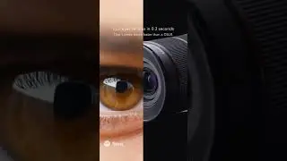Human Eye Zoom vs Camera Lens 👁️📷