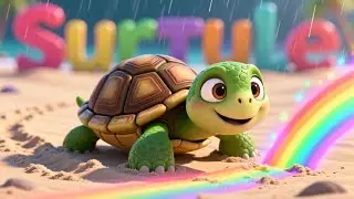 Learn ABCs with Turtle 🐢🌈 Fun Alphabet Song for Kids | Preschool ABC Learning Adventure