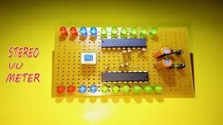 How to make a simple 2 channel led vu meter