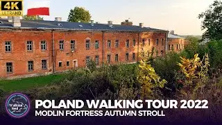 🇵🇱 Poland Walk Tour 👣 | Relaxing Autumn Walk around Modlin Fortress with the Outstanding River View