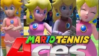 Mario Tennis Aces - All Princess Peach Scene & Animations