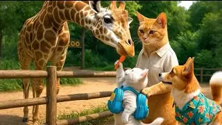 Mama Cat Makes Ginger’s Zoo Dream Come True – A Heartwarming Adventure! 🐱🦁❤️