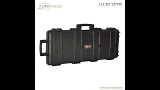 Heavy duty gun and rifle protective hard plastic carry case from Unicase