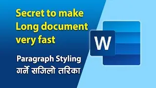 MS Word Tutorial Nepali - Paragraph Styling in Word