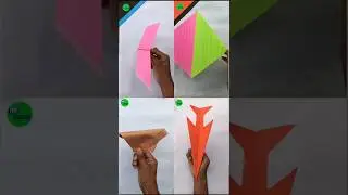 How to make the Jet glider and Jet fastest flying paper plane 💥 , spinning paper toy , paper popper🎉