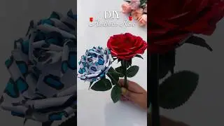 DIY Paper Rose🌹| Asthetic Rose🌹 Making Idea Using Paper #diyrose #papercrafts #rose #diyflower