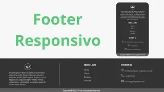 Criando um Footer Responsivo com HTML e CSS