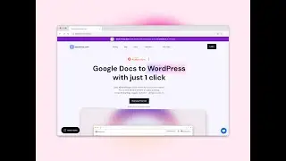 Publish Google Docs to your WordPress site in 1 Click