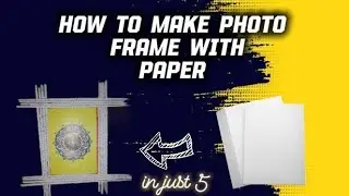 How to make photo frame with paper's  🖼️ || #video#ytvideo#craft#@MR_CRAFTU