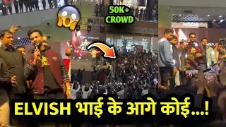 Elvish Yadav Arrived in Gaur City Centre Mall Crazy crowd 🤯 || Elvis Yadav Gaur City Mall meetup