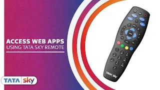 Tata Sky | DIY | How to access web apps using the remote?