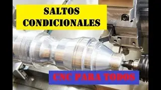 Salto condicional. Programacion en torno CNC con macro. CNC en espa&ntilde;ol.