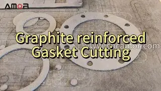 Graphite reinforced gasket cutting machine | Sealing gasket CNC Machine#graphite #gasketcutting