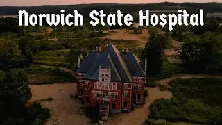 The Abandoned Norwich State Hospital, Preston, CT. Drone Flight at Sunset in 4k