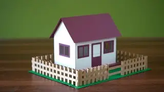 Make a amazing mini paper house for school project / easy & simple