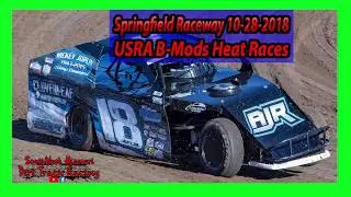 USRA B Modifieds - Heat Races - Springfield Raceway 10/28/2018 - Willard Project Grad
