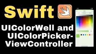 How to use UIColorWell and UIColorPickerViewController in ios #ios #swift #xcode
