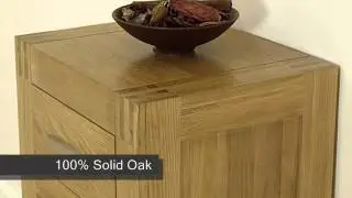 Eton Solid Oak 5 Drawer Chest