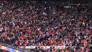 CFL Travis Lulay Finds Shawn Gore for 8-Yard TD -  Wk. 15 2012