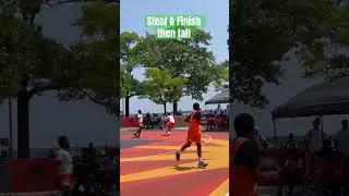 Layup by Kingston Hoops in the Sun @ orchard beach 07142024 #summerbasketball #hoopsinthesun