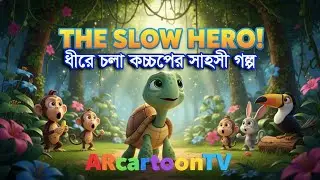 ধীরে চলা কচ্ছপের সাহসী গল্প | 3D Cartoon | Bangla Kids Moral Story | ARcartoonTV