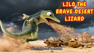 Lilo the Brave Desert Lizard 🦎🌪️ | Kids Adventure Story | Moral Cartoon for Children