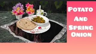 Potato 🥔 With Spring Onion Delicious Recipe!!#potato with #spring#onion#delicious# recipe ✨