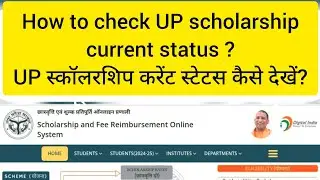 How to check up Scholarship current status?