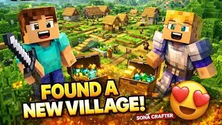 Minecraft Village Exploration Gameplay 🏘 | Full Tour | Sona Crafter