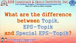 What are the difference between Topik, EPS-Topik & Special EPS-Topik?