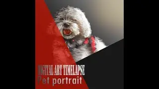 Pet Portrait (Digital Art Timelapse)