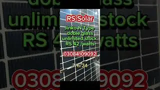 Jinko N Type double glass 42/Watt #solar #viral #solarballs #ytshorts #shortvideo #shortsvideo