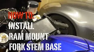 How to: Install Ram Mount Fork Stem Base