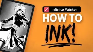 How to Digitally Ink in Infinite Painter | Pro Tutorial