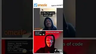 Omegle is DANGEROUS. Don't leak your IP #shorts