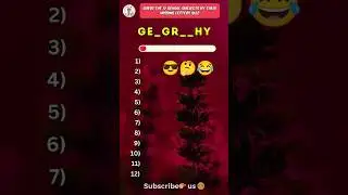 Guess the 12 School subjects by their missing letters quiz  #schoolsubjects #shorts