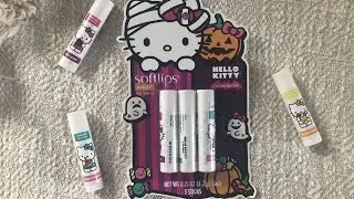 lip balm first impressions: Halloween 2021 Hello Kitty Softlips!!